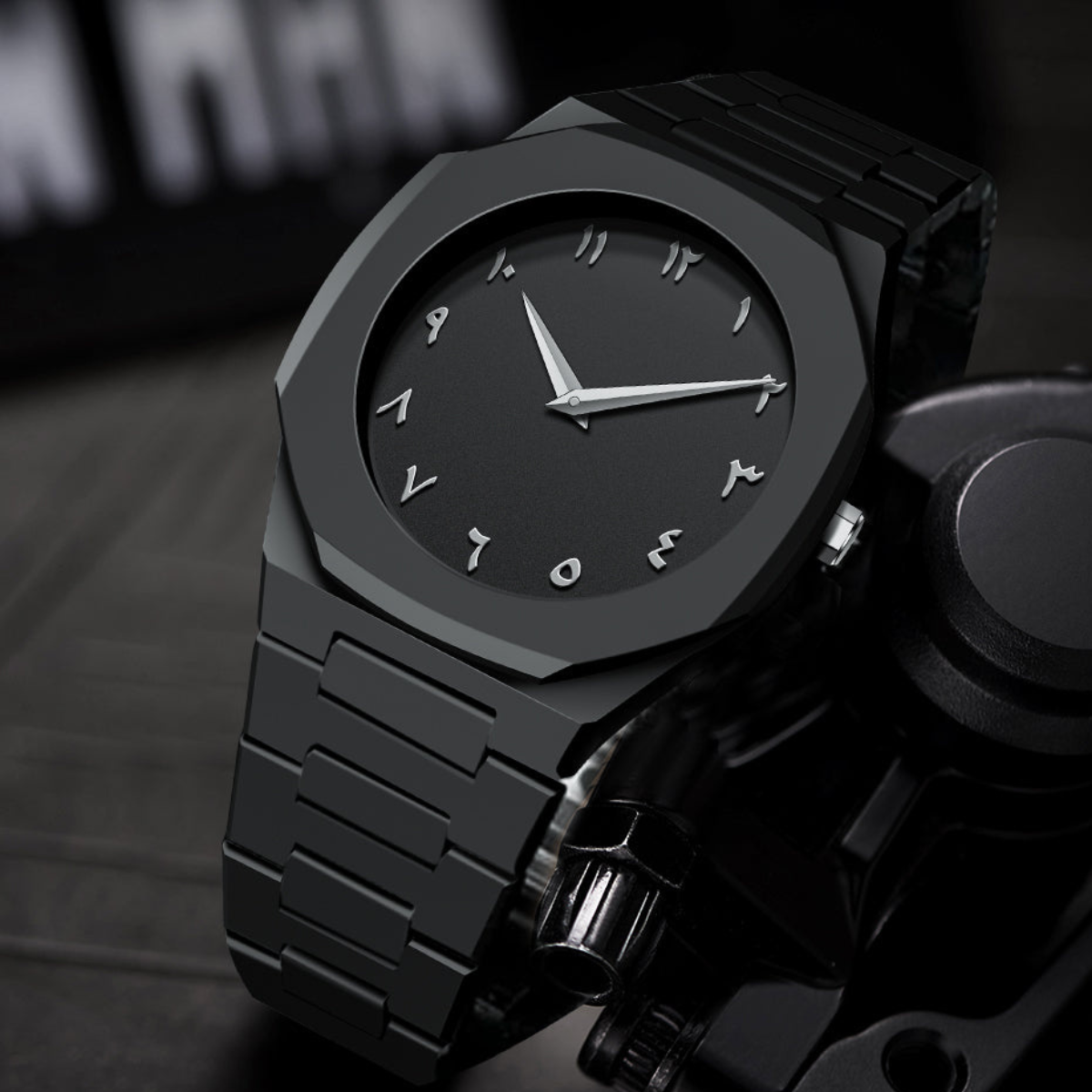 Stainless Steel Arabic Watch
